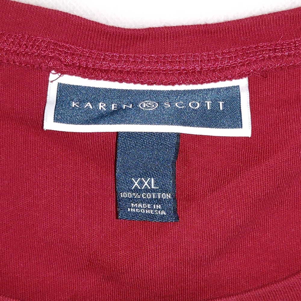 Bundle Lot of 2 Karen Scott Tank Tops Womens XXL Casual Curvy Plus Size Gorpcore - Picture 2 of 6